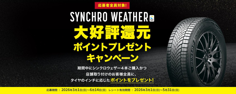 シンクロウェザーポイント還元